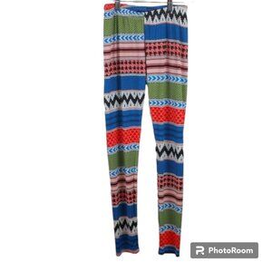 Milky Way Colorful Printed Skinny Leggings Pants S